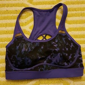 Lululemon sports bra purple black 2